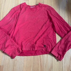 SoulCycle Red Long Sleeve Top